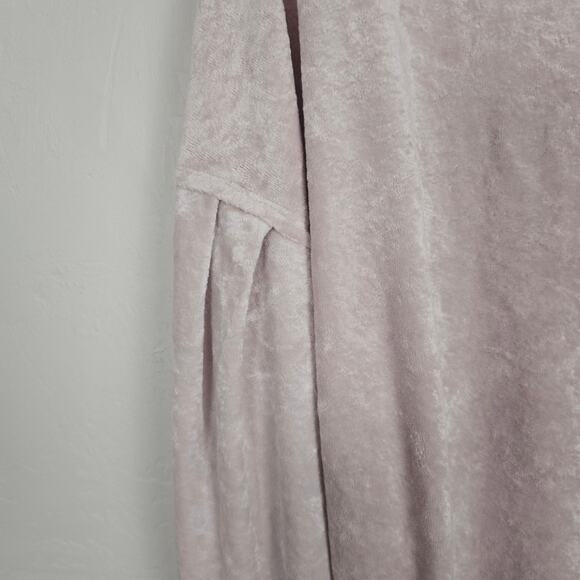 We The Free People Top Milan Light Pink Crushed Velvet Fairy Core Whimisy S - Picture 10 of 11